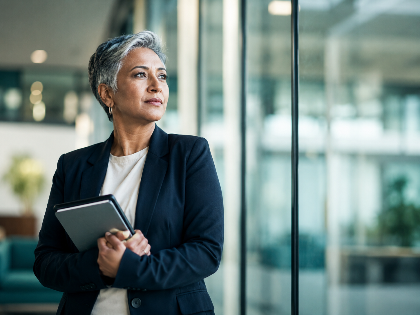 Senior executive in a modern office